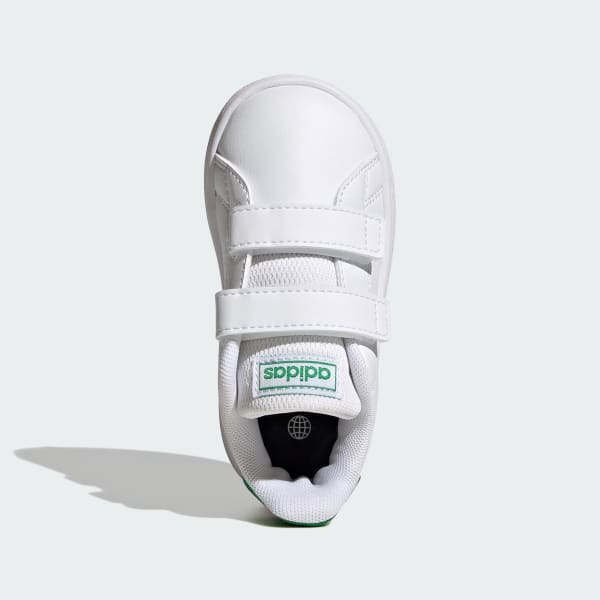advantage lifestyle court two hook and loop shoes white gw6500 02 standard hover