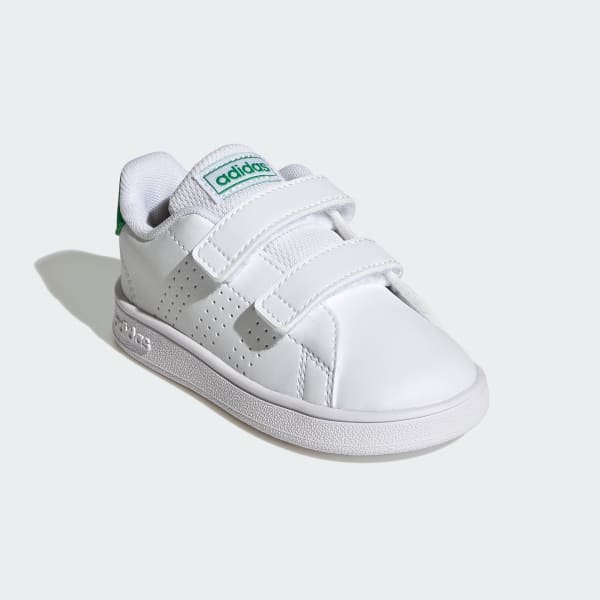 advantage lifestyle court two hook and loop shoes white gw6500 04 standard
