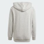 essentials two colored big logo cotton hoodie grey is2590 01 laydown