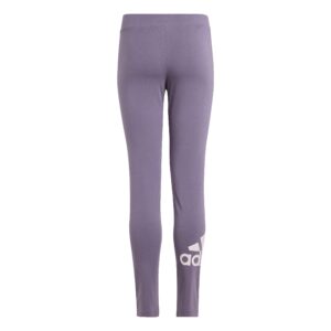 girls essentials big logo cotton tights purple